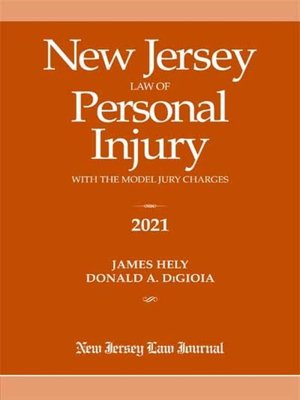 cover image of New Jersey Law of Personal Injury with the Model Jury Charges